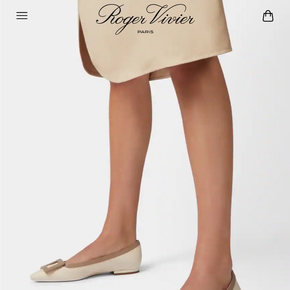 Roger Vivier suede flats with silver heel - Picture 3 of 11